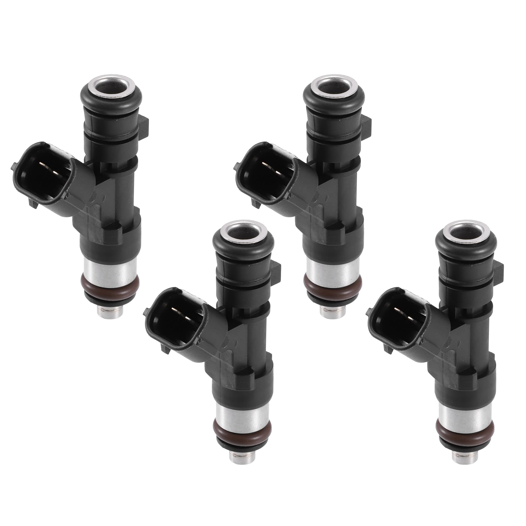 A ABSOPRO Injecteur De Carburant 4Pcs Pour Citroen C4 1.6L 04-11 | 67X37X19mm,12V,OE0280158057,1984F7,9649526780,Pour Citroen C2,C3,C4,Xsara Picasso,Pour Peugeot 1007,206,207,307,308,Partner