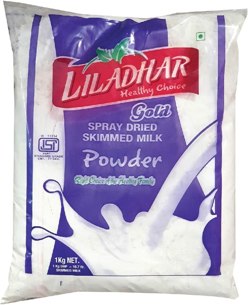 LEELADHAR Skimmed Milk Powder/ दूध पाउडर 250 gm Pure No Added Preservatives Sugar Free Perfect for Tea & Coffee (250 gm)