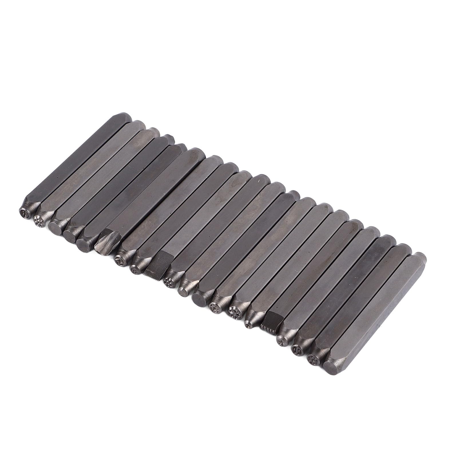 Metall-Blumenmuster-Stempel-Set, DIY-Schmuck-Stempelwerkzeuge mit 20 Blumen-Stanzstempeln aus Karbonstahl für die Herstellung von Schmuck und Gravuren