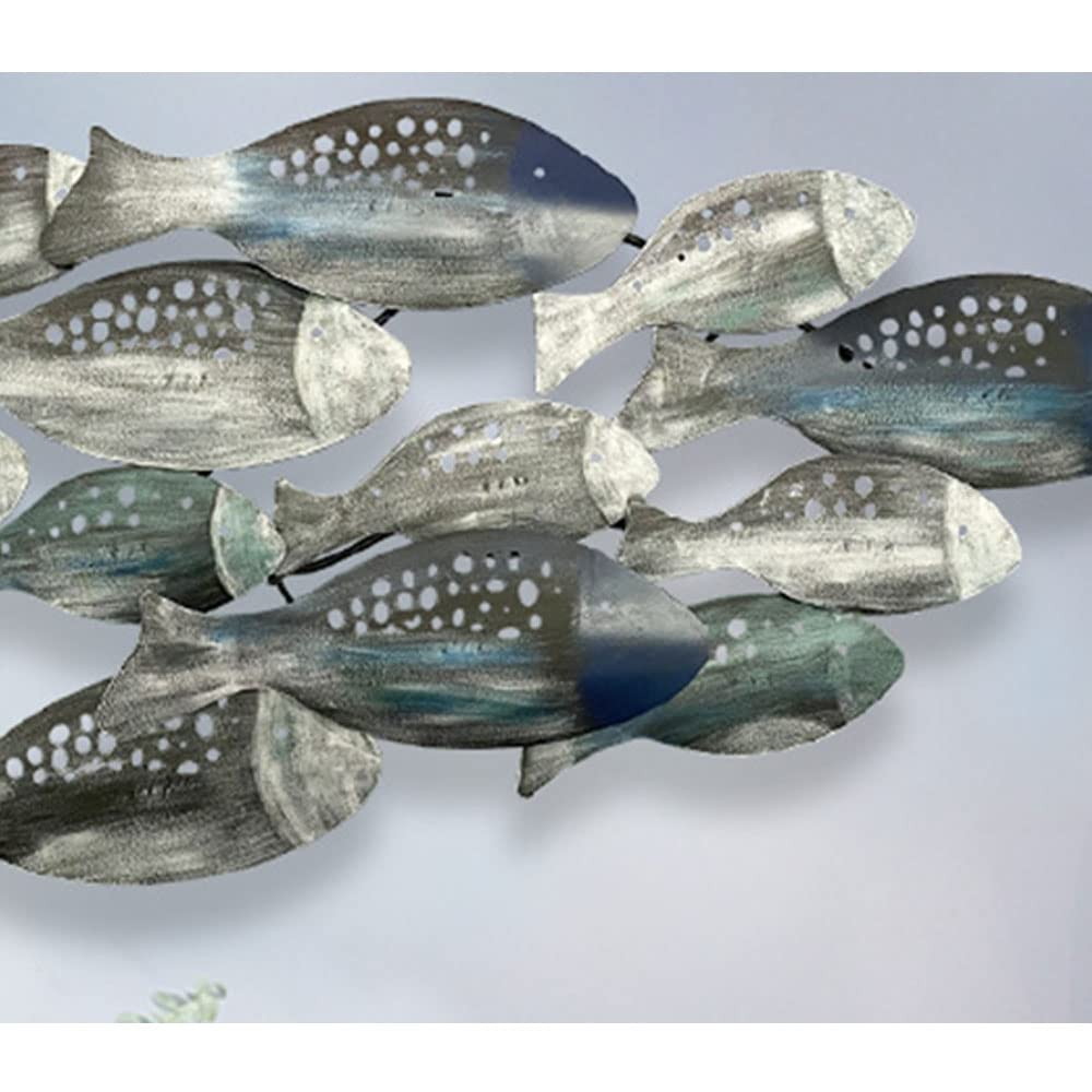 Amazon.co.jp: RNQZ 50 x 20.8インチ メタルフィッシュウォール