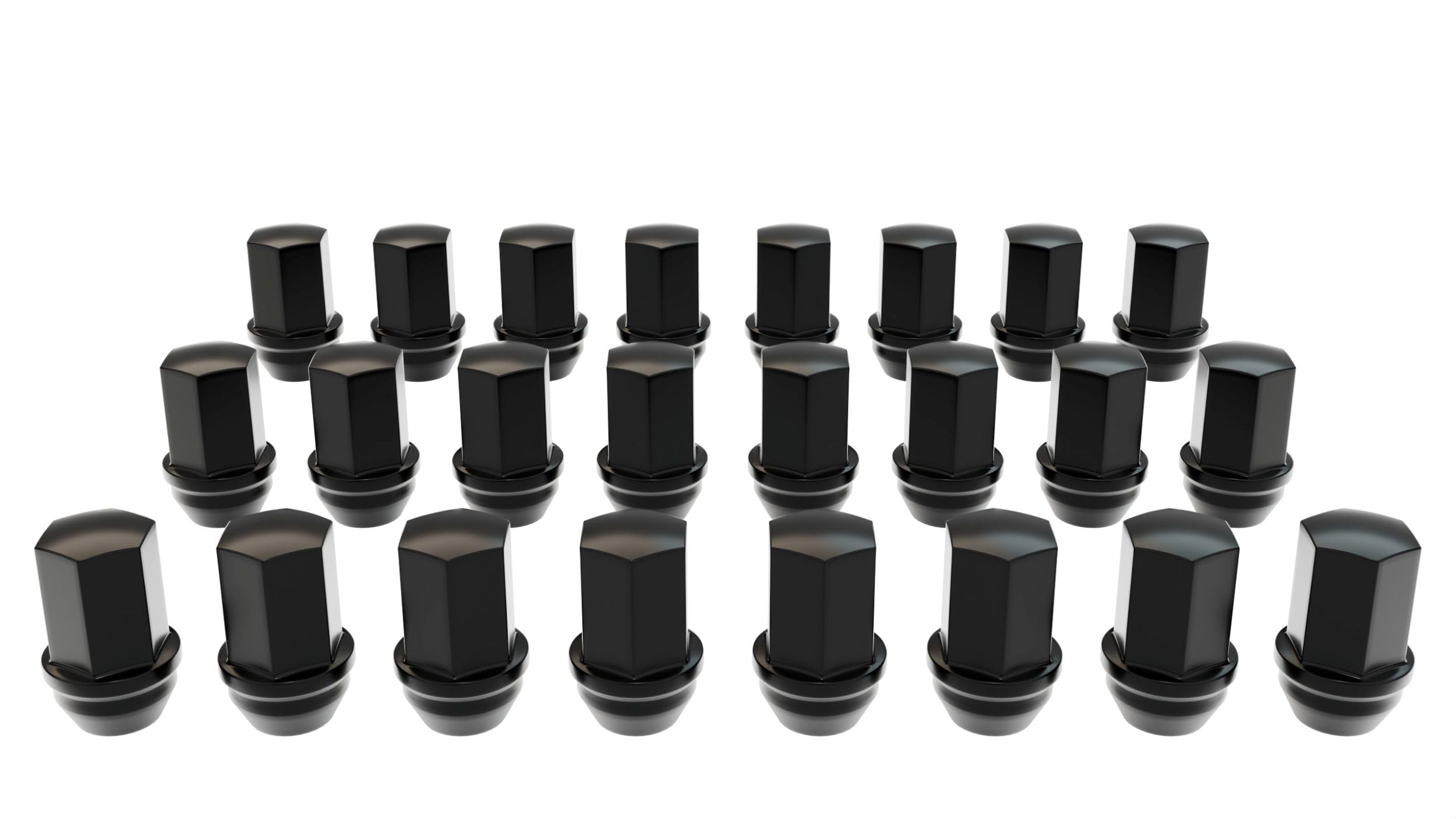 Tuercas negras 14x1.5 AEV de style OE para JL Wrangler y Gladiator de 24 piezas 3