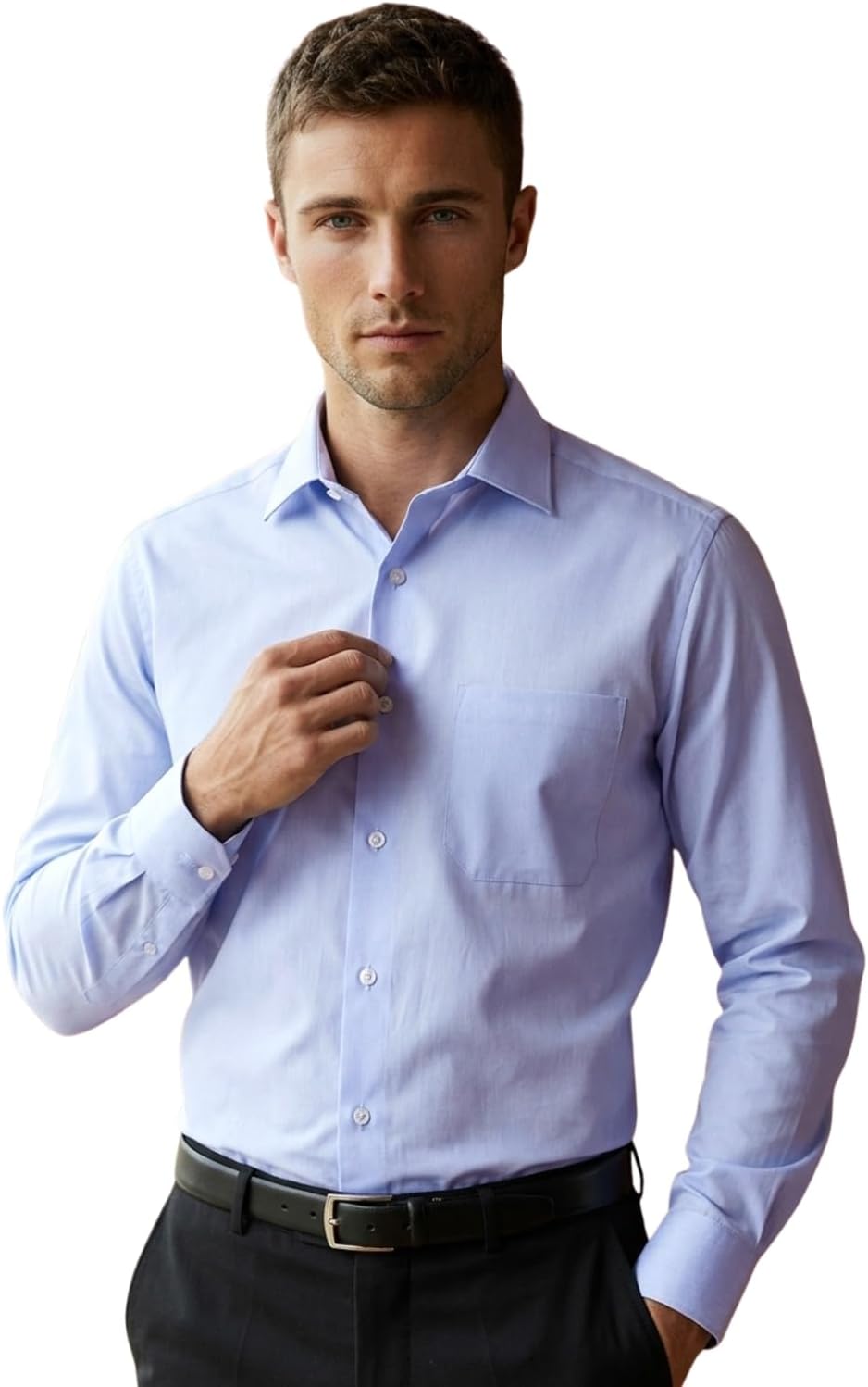 Men's Regular Fit Easy to Iron Everyday wear Premium Cotton Full Sleeve Solid Formal Shirt