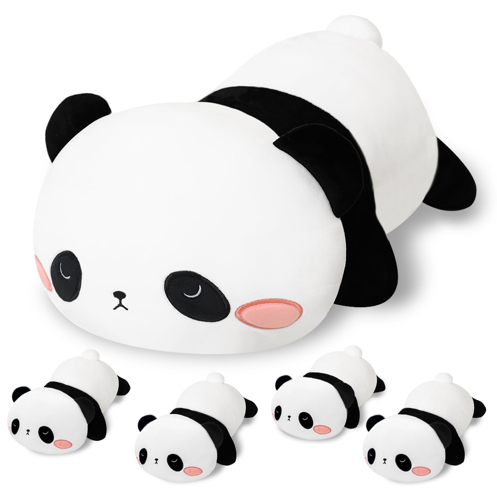 shownicer Gewogen Panda, Gewogen Knuffeldier, Panda, Knuffeldier, Pluche Kussen, Speelgoed, Cadeau Voor Volwassenen En Kinderen, 3 Jaar, 0,85 Kg, 65 Cm