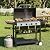 ADREAK 4 Burner BBQ Gas Griddle with Hood, 30 Inch Stainless Steel Portable Detachable Propane Griddle, 60,000 BTU Flat Top Grill with Side Shelves for Camping Tailgating, Silver