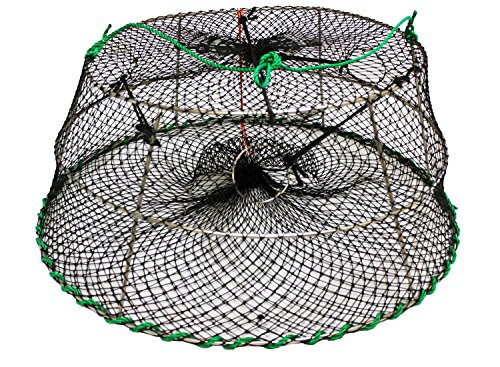 KUFA Sports Tower Style Prawn Trap with 400' Rope, Yellow Float and Vented Bait Jar Combo (CT77+LQ4+F11Y+HB5)