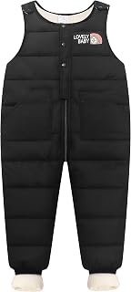 Pantalones de invierno para bebé, gruesos, ligeros, resistentes al viento, cálidos, para exteriores, color negro, 9-12 meses, 002 negro., 9- 12 meses