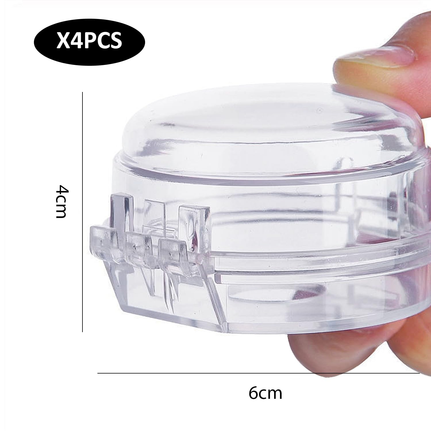 4 piezas de protección para botón de cocina de gas, cubierta protectora para interruptor de cocina, protección para niños, cubierta transparente, botón extraíble, cubierta a prueba de aceite
