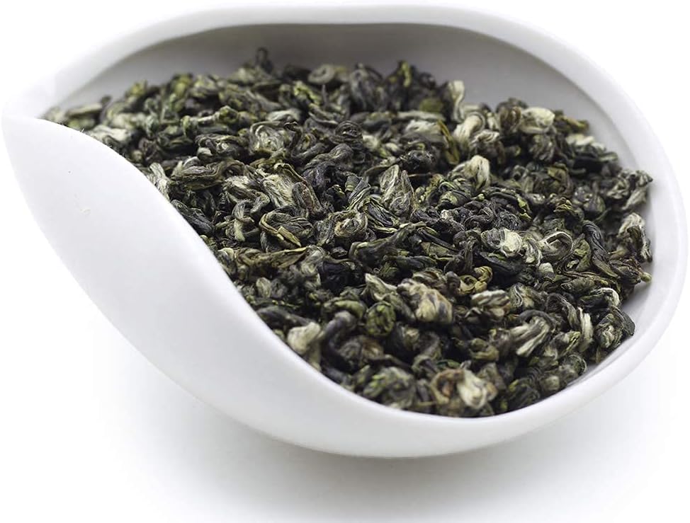 50 Cups Bi Luo Chun Green Tea -100% Natural Premium Loose Leaf Green Tea-Weight Loss-14days Detox Tea-Jade Snail Spring Pi Lo Chun Tea Leaves-China Green Tea- Loose Leaf Green Tea -Bag 100g/3.5 oz