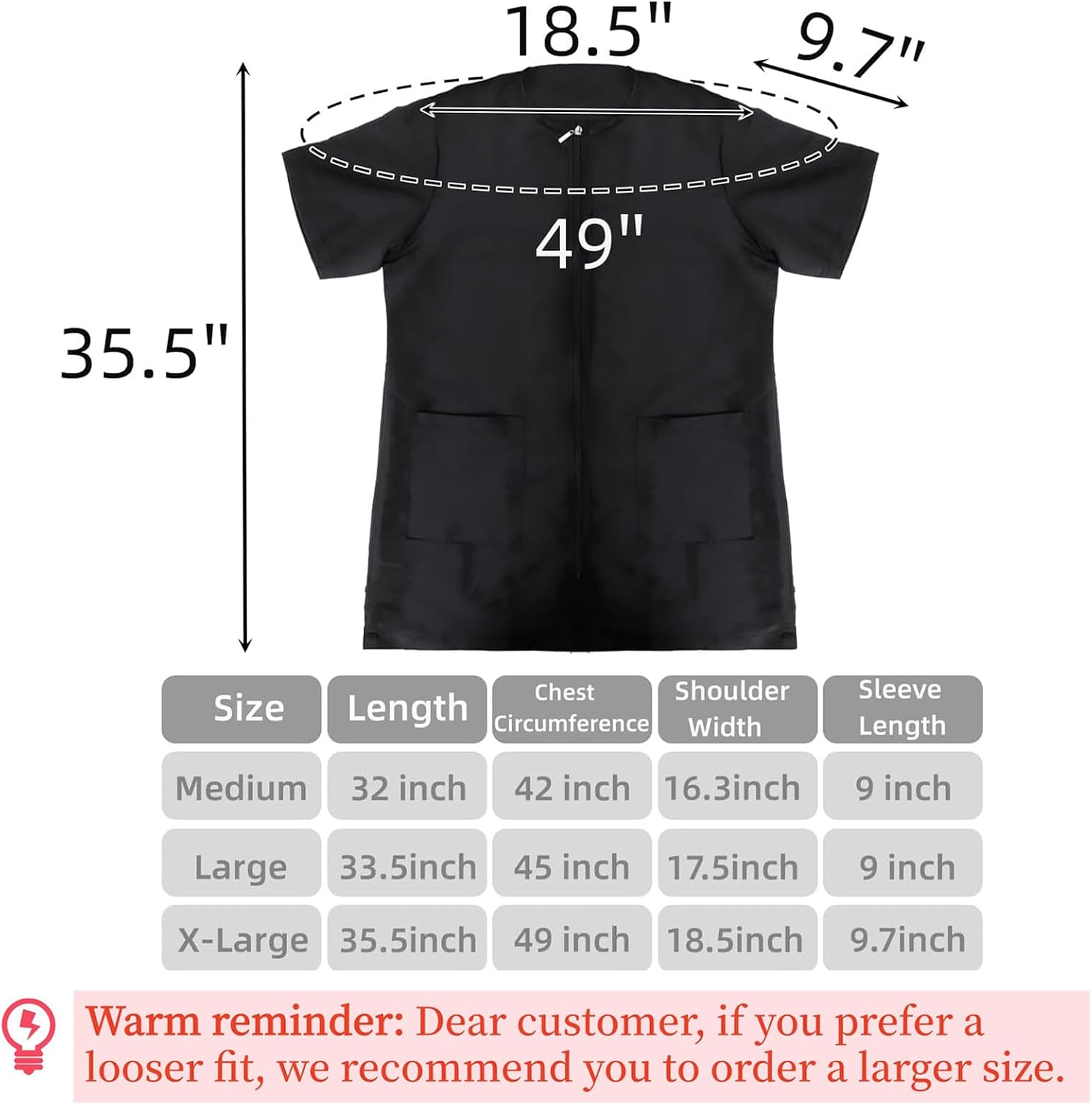 Pumtus Waterproof Pet Grooming Workwear, Short Sleeves Dog Groomer Smock, Anti Static Baber Uniform with Full Zipper & Pocket