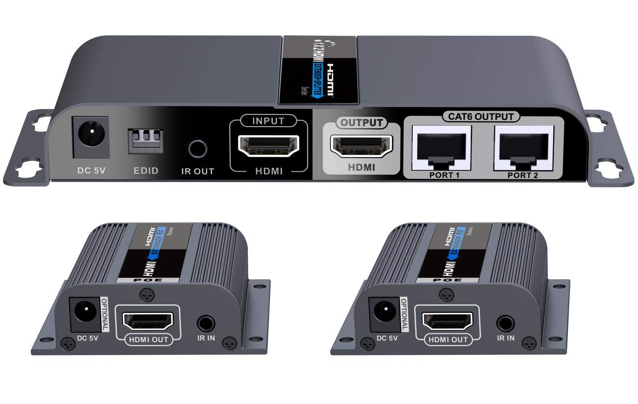PremiumCord HDMI Splitter Extender Cat6 70m Full HD 1080p 60Hz Metallo Dolby TrueHD 3D EDID CEC HDCP2.2