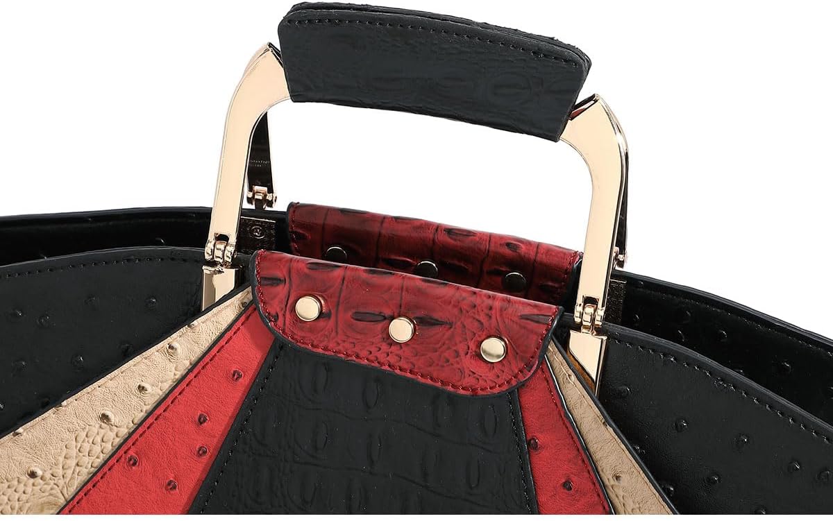 Bag Woman Large Capacity Leather Purse Fashion Designer Metal Top Handle Handbags Women Crossbody Large Bags for Women Tote - Image 6