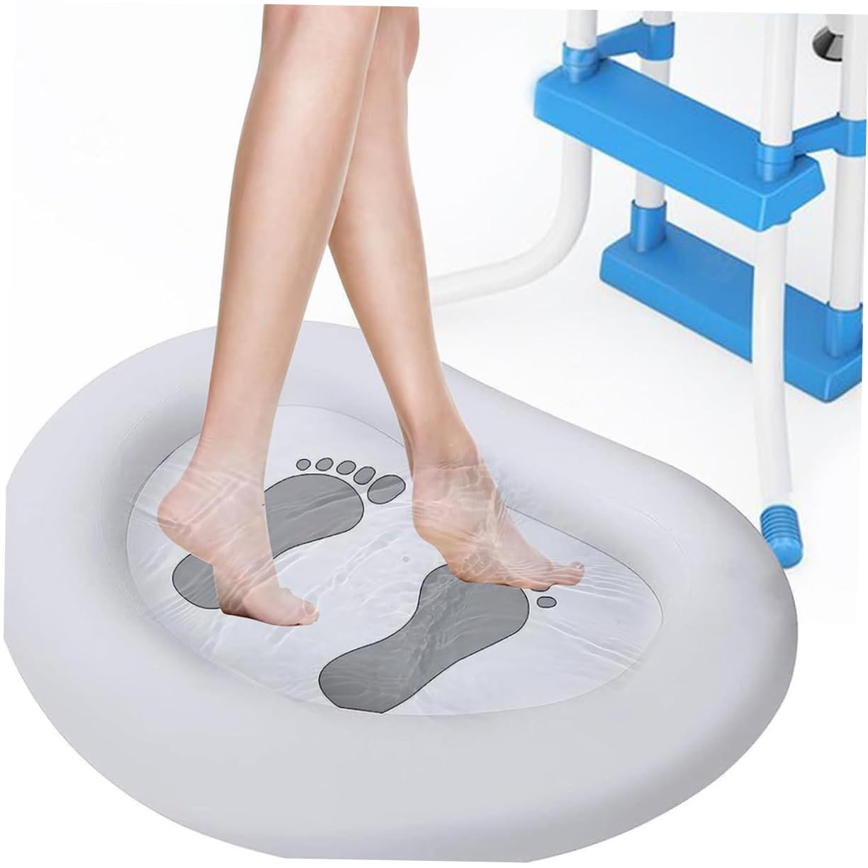 FOMIYES above Ground Pool Accessories Foot Cleaning Tool Inflatable Foot Wash Tray Random Color