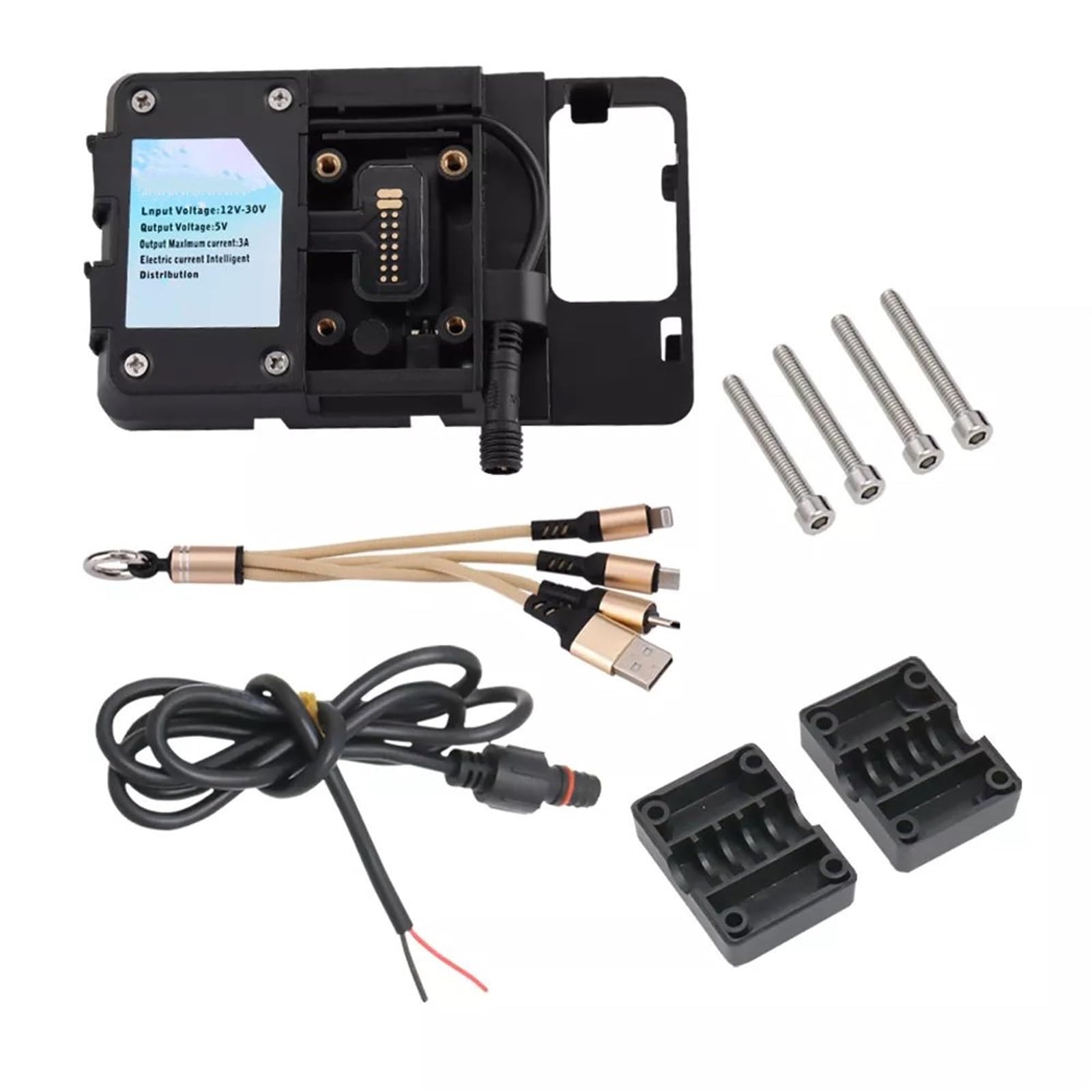 Support navigation GPS 12 mm Suzuki V-Strom 650 à USB pour partir à l'aventure - 5