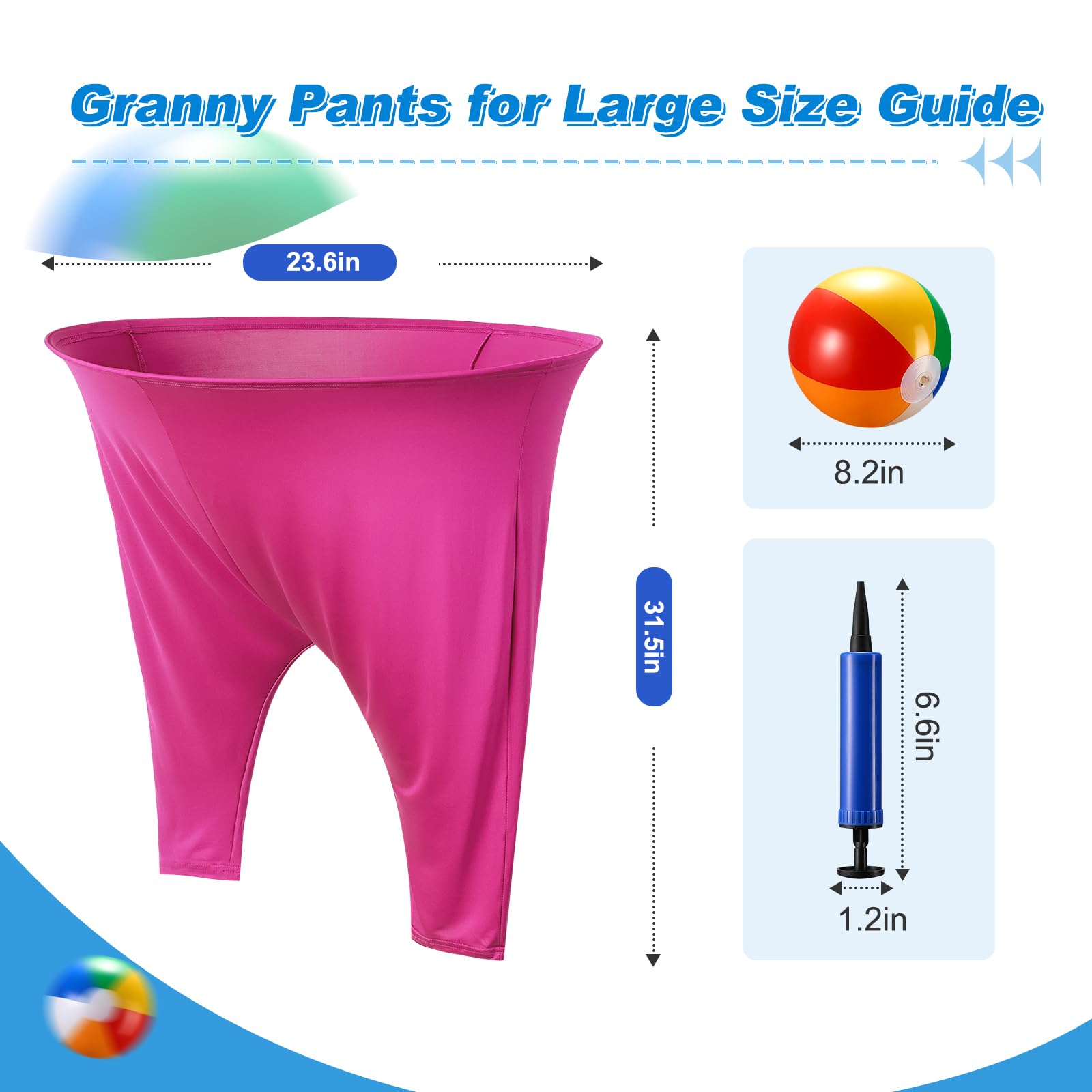 Juego de 4 pantalones de abuela para patio, juegos de fiesta familiar al aire libre con bolas rebotantes para adultos y niños, juegos de fiesta en el patio trasero de The Family Reunion Ultimate