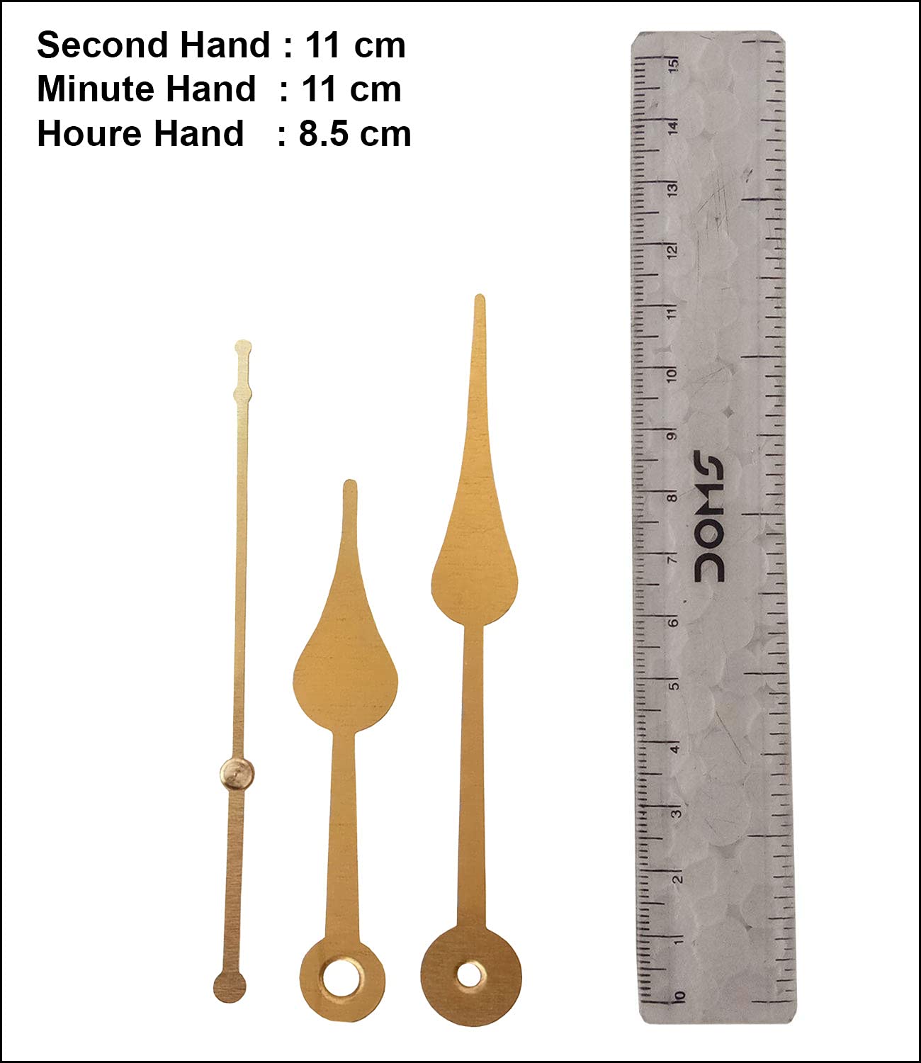 IndianEcraft Ajanta Mfg. Ormove Quartz Battery Operated Plastic Ticking Machine for Wall Clock with Leaf Needles Hands (Golden, 55x55x16mm)
