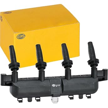 HELLA 5DA 193 175-441 Ignition Coil - 12V - 4-pin connector - Block Ignition Coil - Bolted