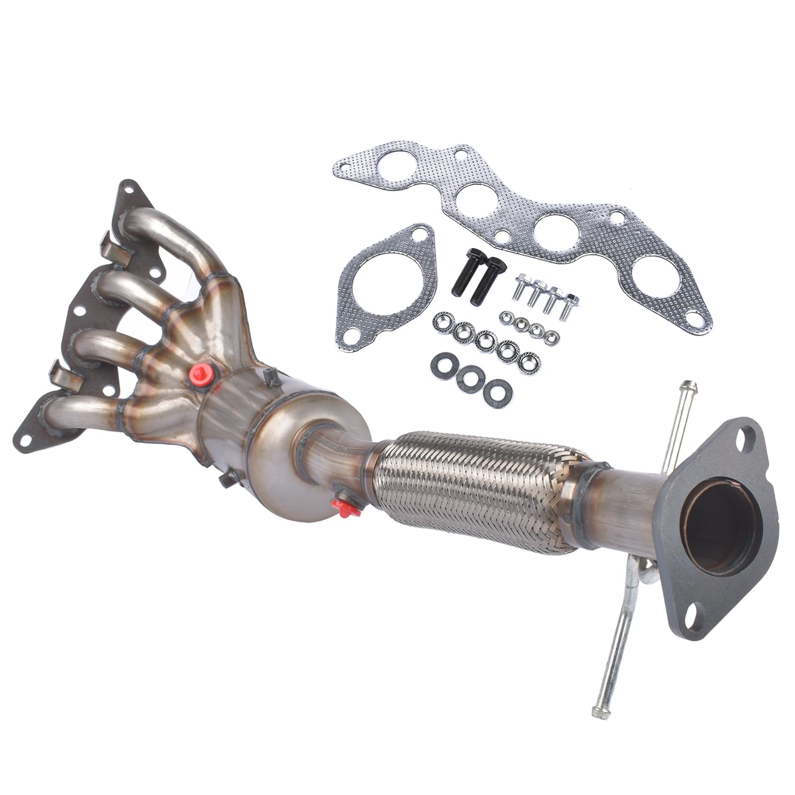 Colector del catalizador Compatible con Fo-rd Fo-cus 1.4i 1.6i 1.6Ti C-Max 1.6i Vo-lvo C30 S40 V50 1.6i 1253304 1257252 1855297 Mazonda