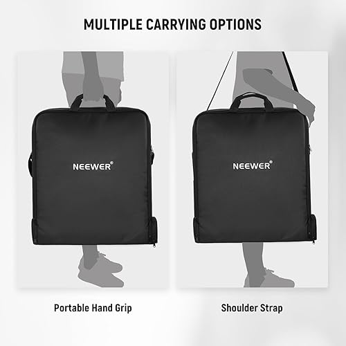 Miniatura 6 de NEEWER RU-009 - Bolsa de transporte de luz de anillo de 18 pulgadas con bolsa de almacenamiento separada expandible para trípode de soporte de luz