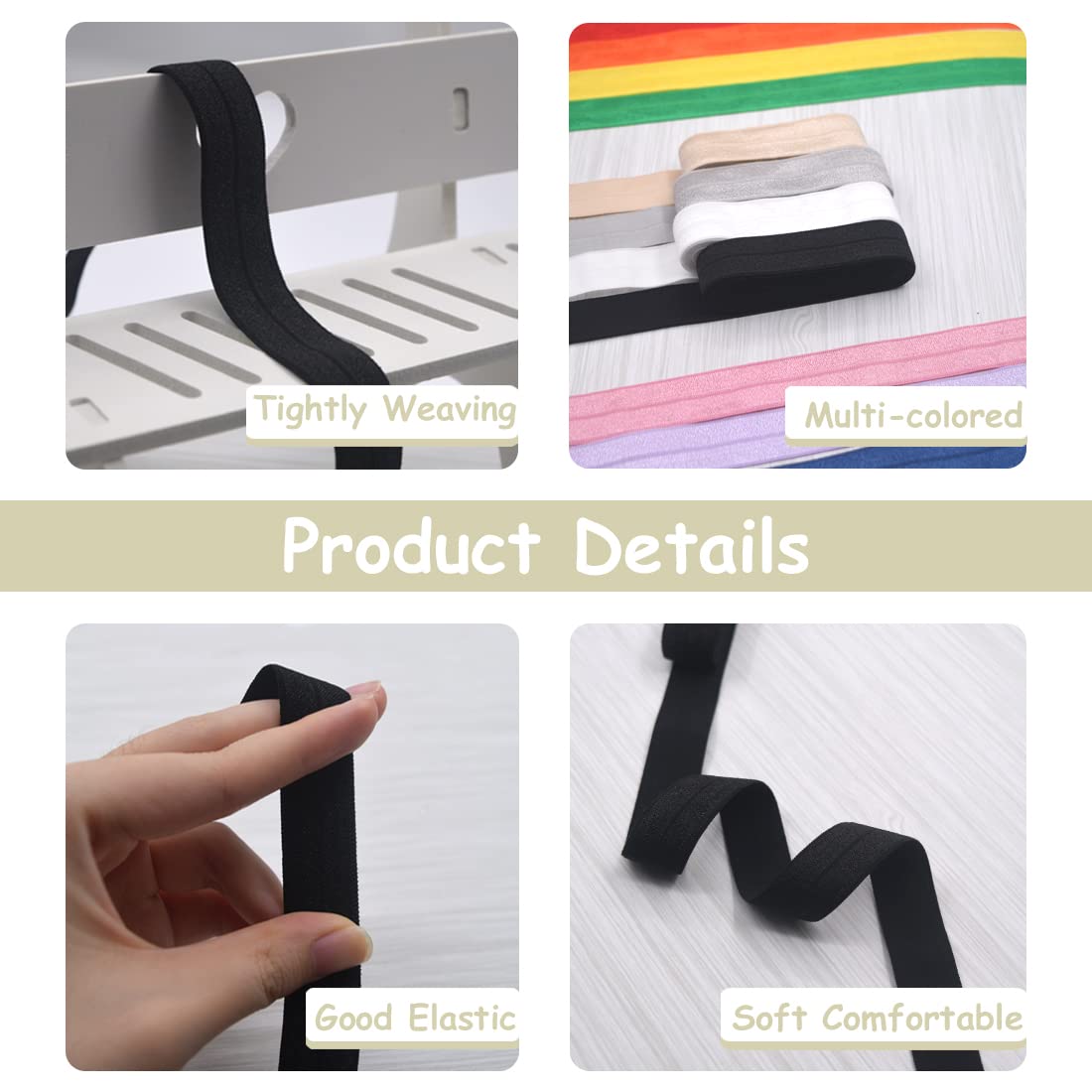 Bristlegrass Élastique De 0,95 Cm Pour Couture - 4,6 M - Tricot