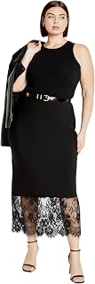 City Chic Women's Plus Size Skirt - Lace Hem Fay