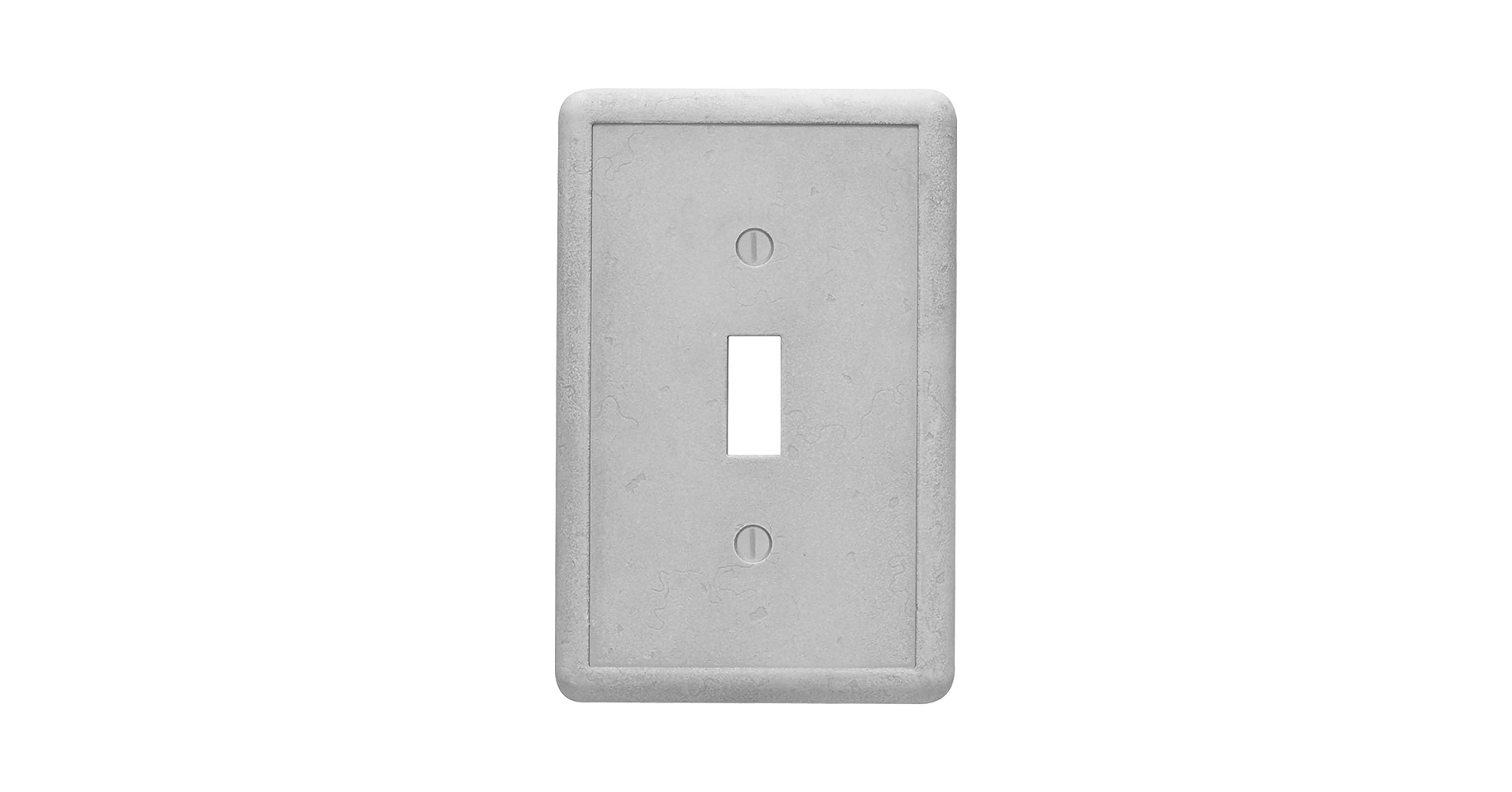 SwitchLight(グレー) Questech Light Switch Cover, Single Toggle Wall Plate for