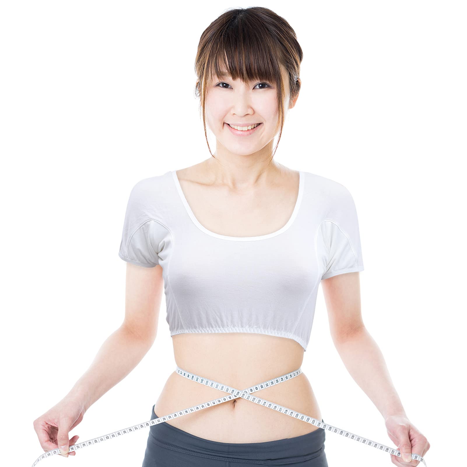 Amosfun Sous-vêtements de sudation - Gilet respirant et lavable - En coton - Résistant à la transpiration - Taille S