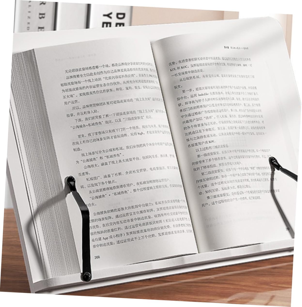 Homoyoyo Adjustable Wooden Bookstand for Reading Book Holder Display Stand Textbook Stand
