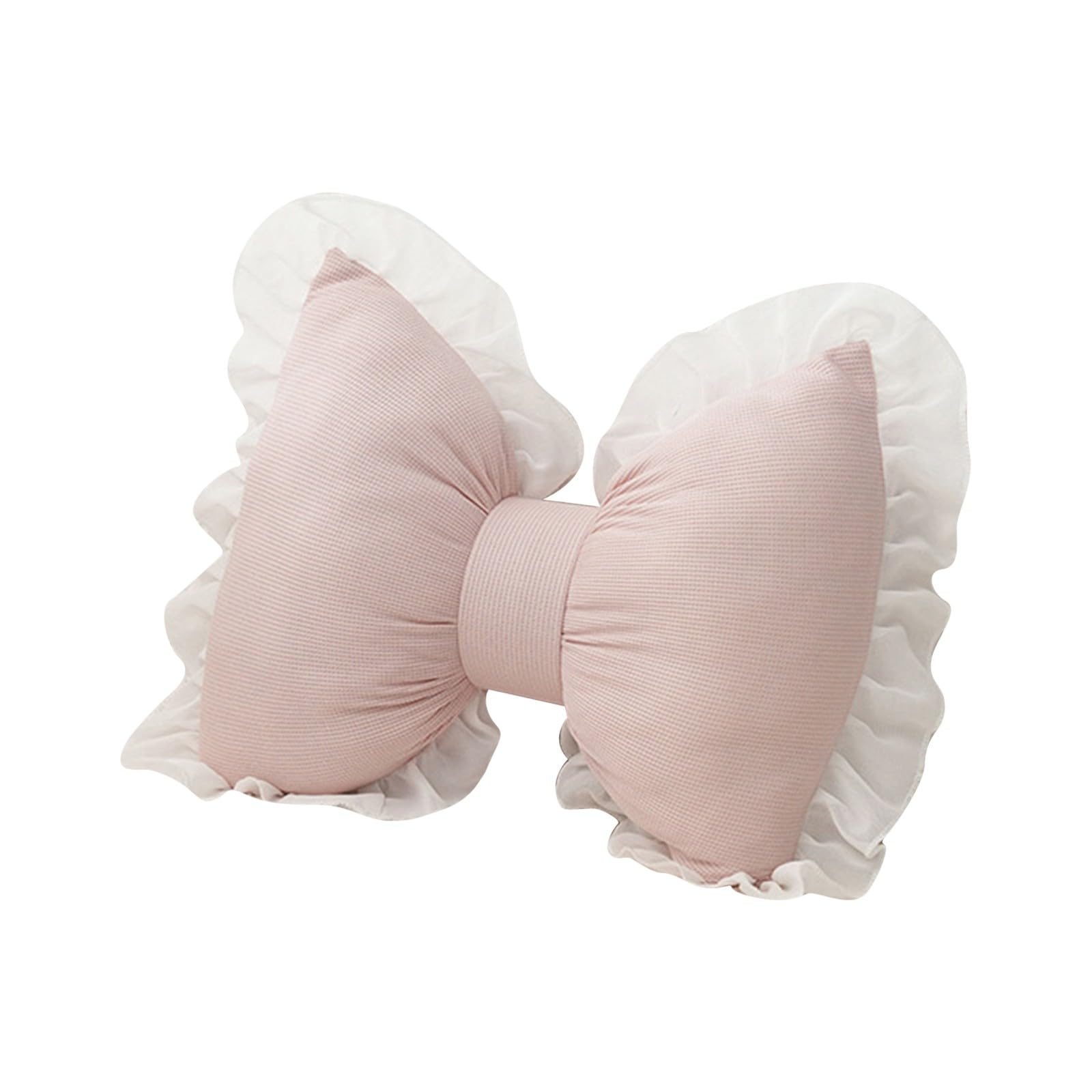 Pillows Couch Bow Pillow Cute Bow Shaped Pillows Lumbar Pillow Home Decorative Bowknot Throw Pillow Cushion For Sofa Couch Bed Living Room Bedroom Car Backrest Cushion Mid Throw Pillows for (Pink, A)