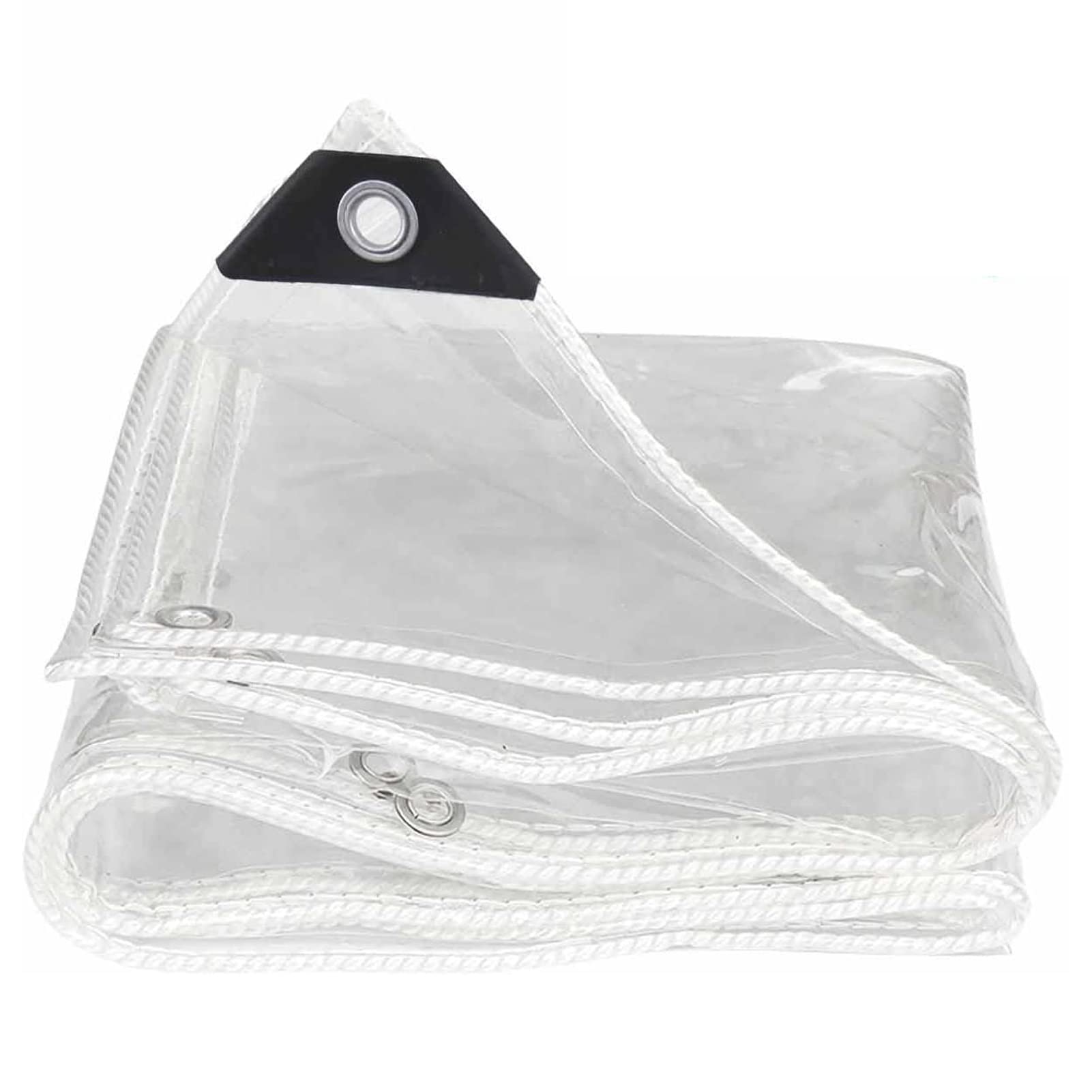 Lona de plástico transparente reforzada e impermeable para carpas de jardín 1