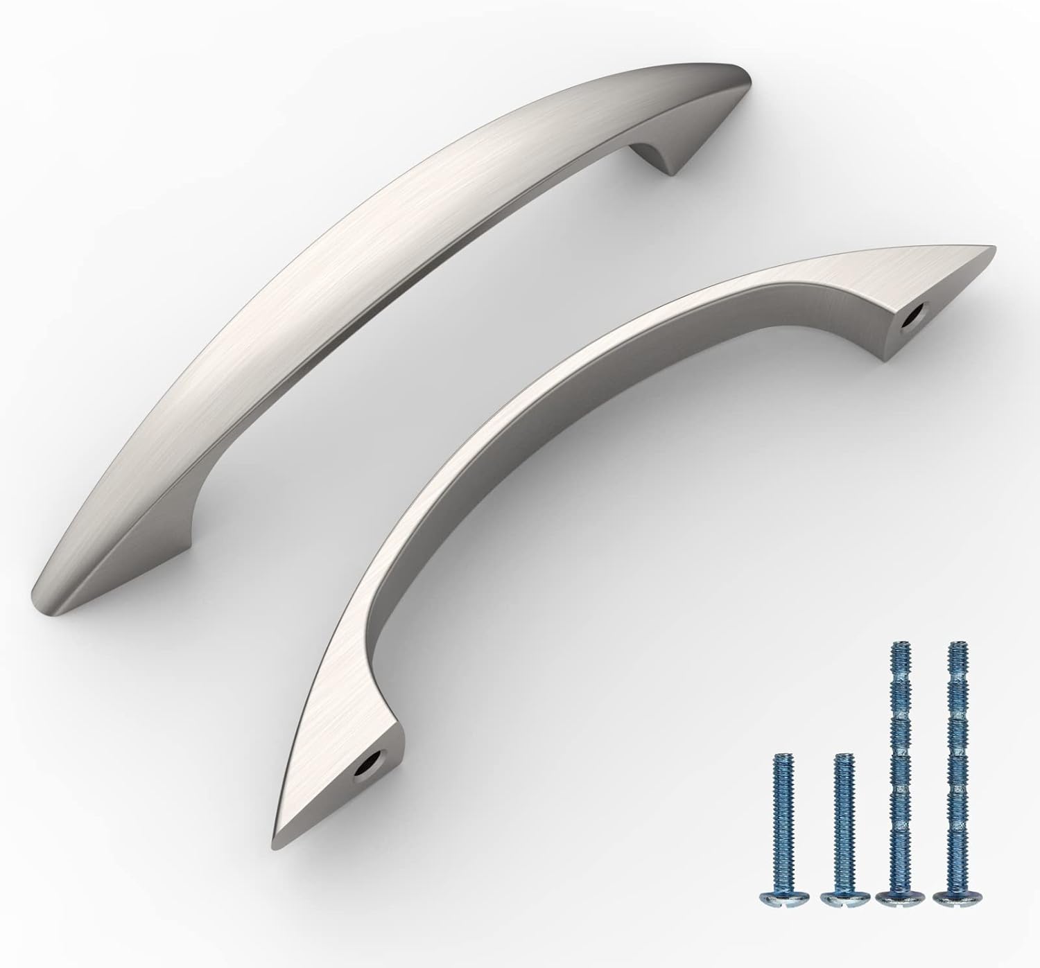 25 Pack 3 Inch(76mm) Kitchen Cabinet Handles Brushed Satin Nickel Cabinet Pulls Kitchen Cabinet Hardware Drawer Pulls for Dresser Cupboard Wardrobe