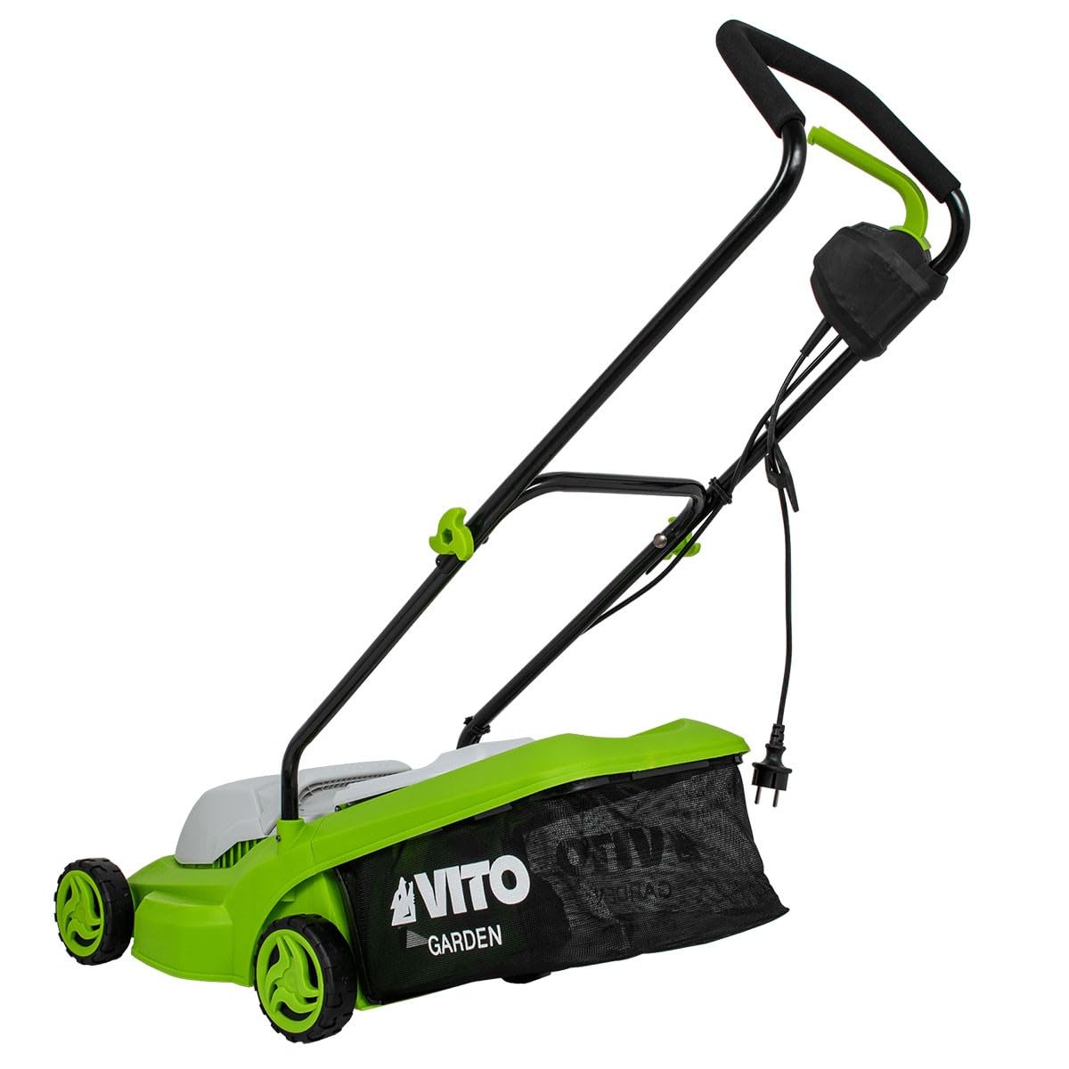 VITO - Kosiarka elektryczna 1200W Powierzchnia 300M2 Cięcie 32 cm Wysokość cięcia 20-65 mm Taca 30L