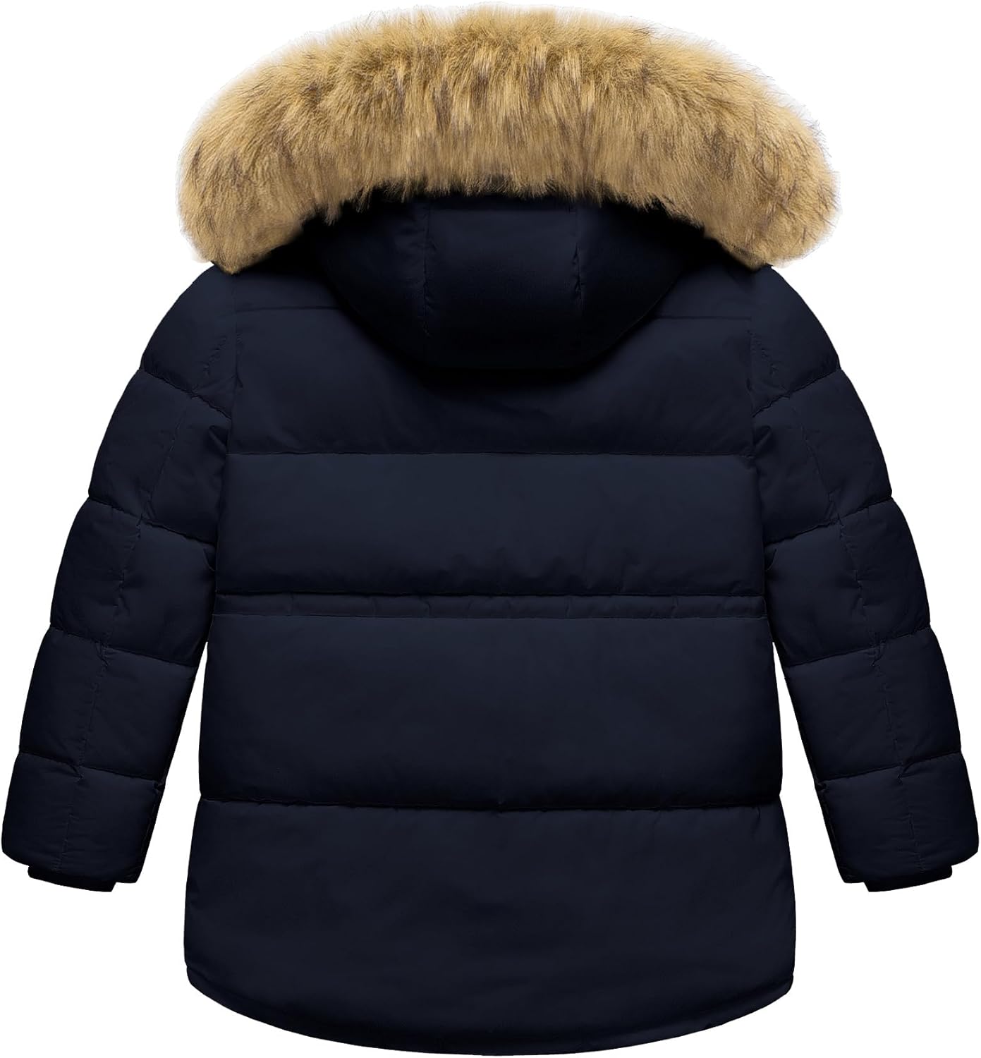 Boy's Winter Coat Waterproof Kids Puffer Jacket Thicken Parka Fleece Lined Bubble Ski Snow Outerwear with Fur Hood - Image 2