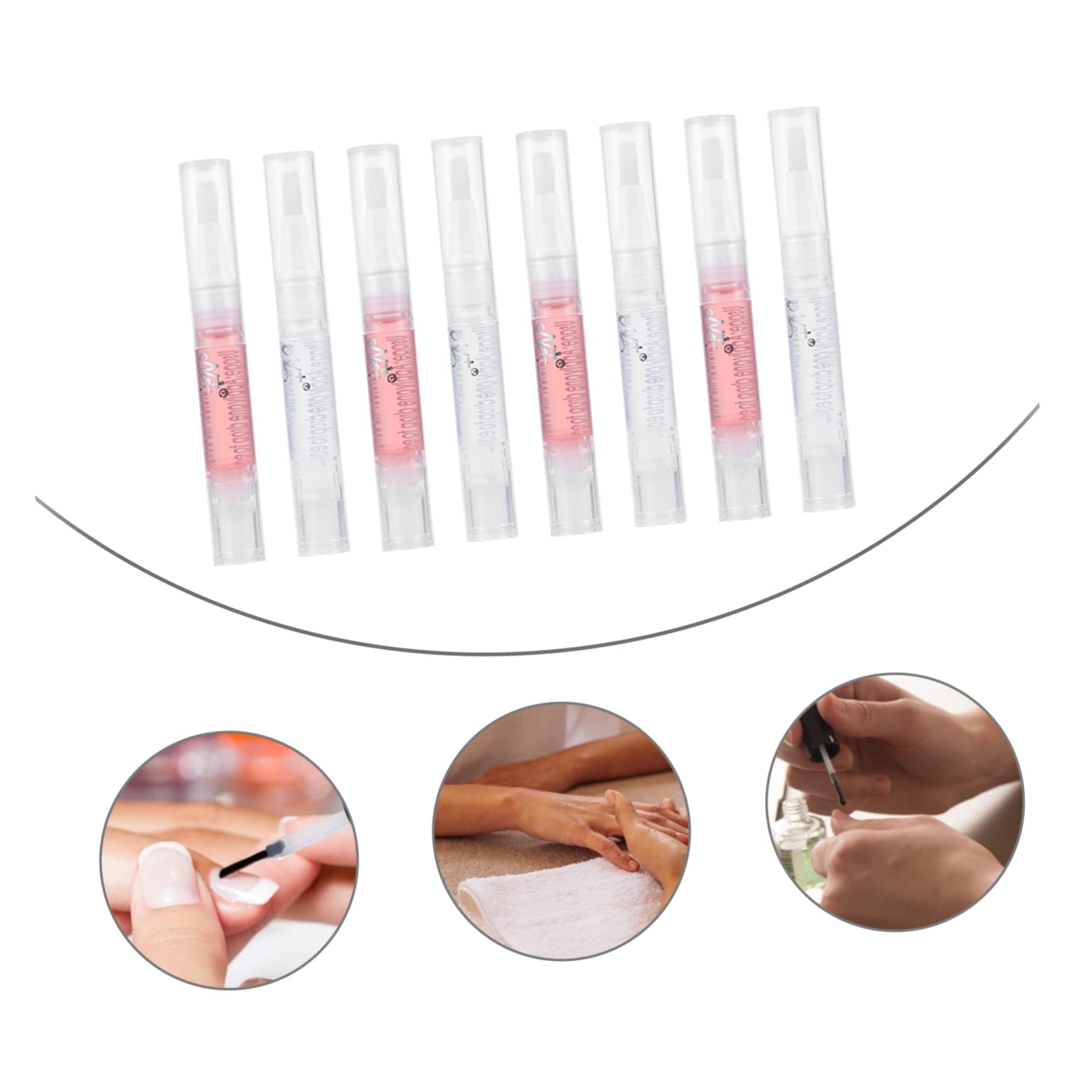 FRCOLOR 24pezzi Penna Per Nutriente Per Cuticole Per Manicure Per Unghie e Cuticole Per Uso Professionale e Domestico Leggera e Compatta
