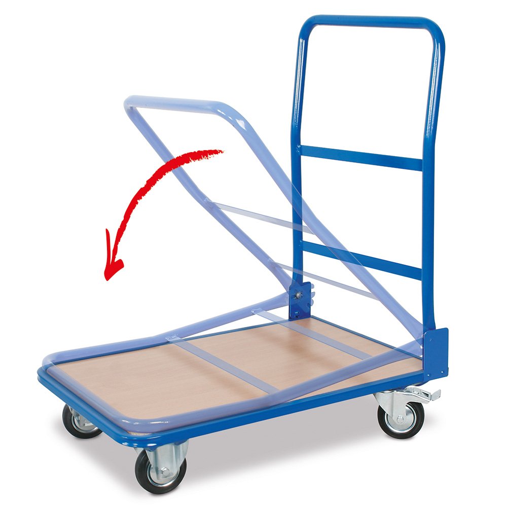 BRB Klappbügelwagen, LxBxH 735x480x875 mm, Tragkraft 150 kg