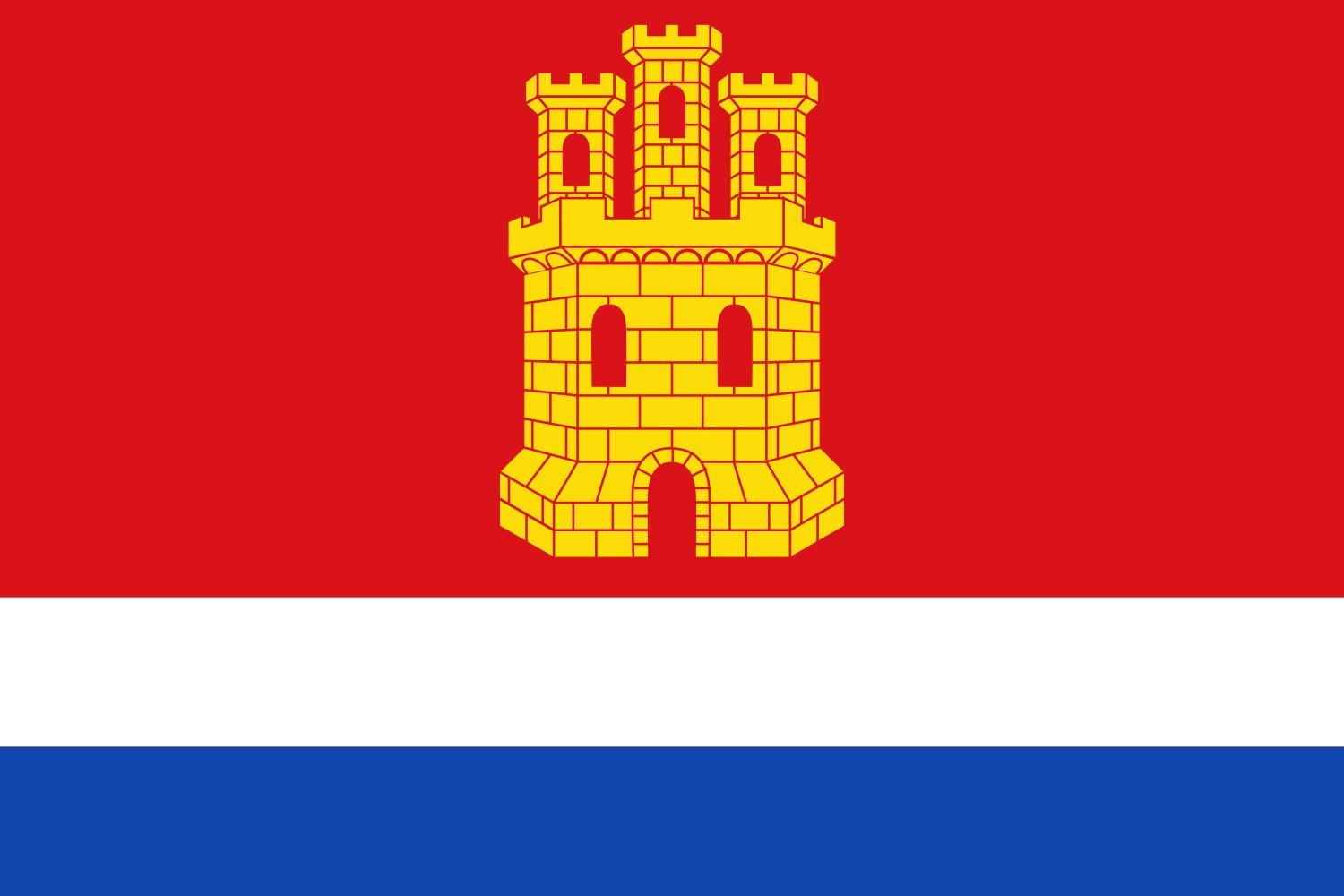 Drapeau Castrillo de la Guareña large et rectangulaire aux finitions premium