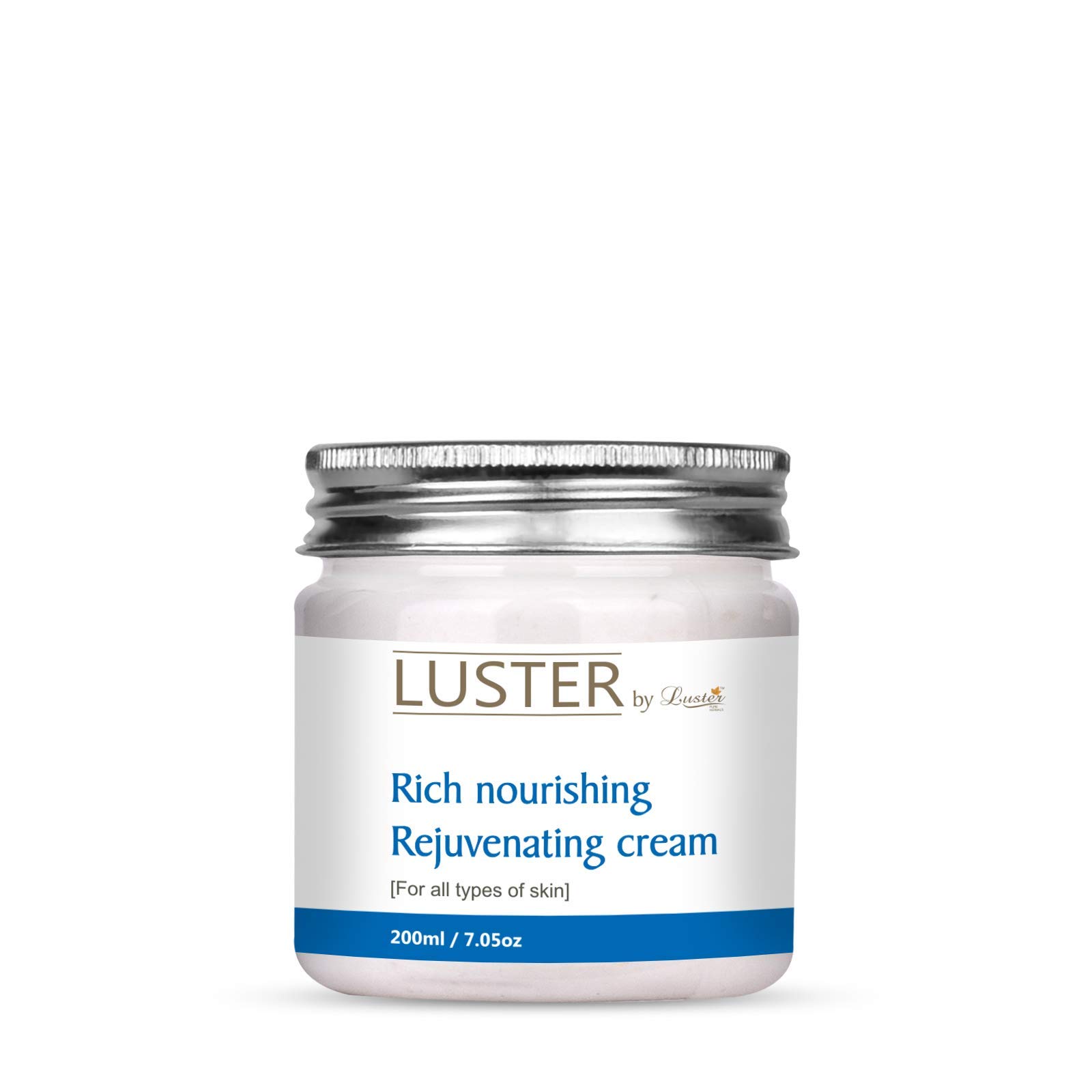 Luster Rich Nourishing Rejuvenating Night Cream | Instant Skin Nourishment | Face Night Cream For Men & Women (Paraben & Sulfate Free) - 200ml