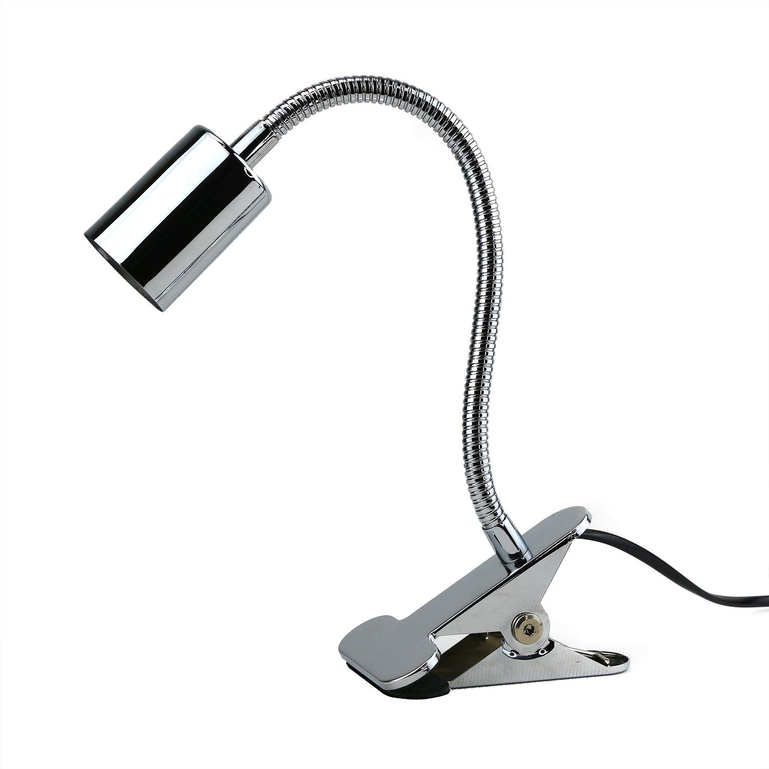 E26 Gooseneck Lamp Stand ClipOn with Plug in Cord OnOff Switch E27