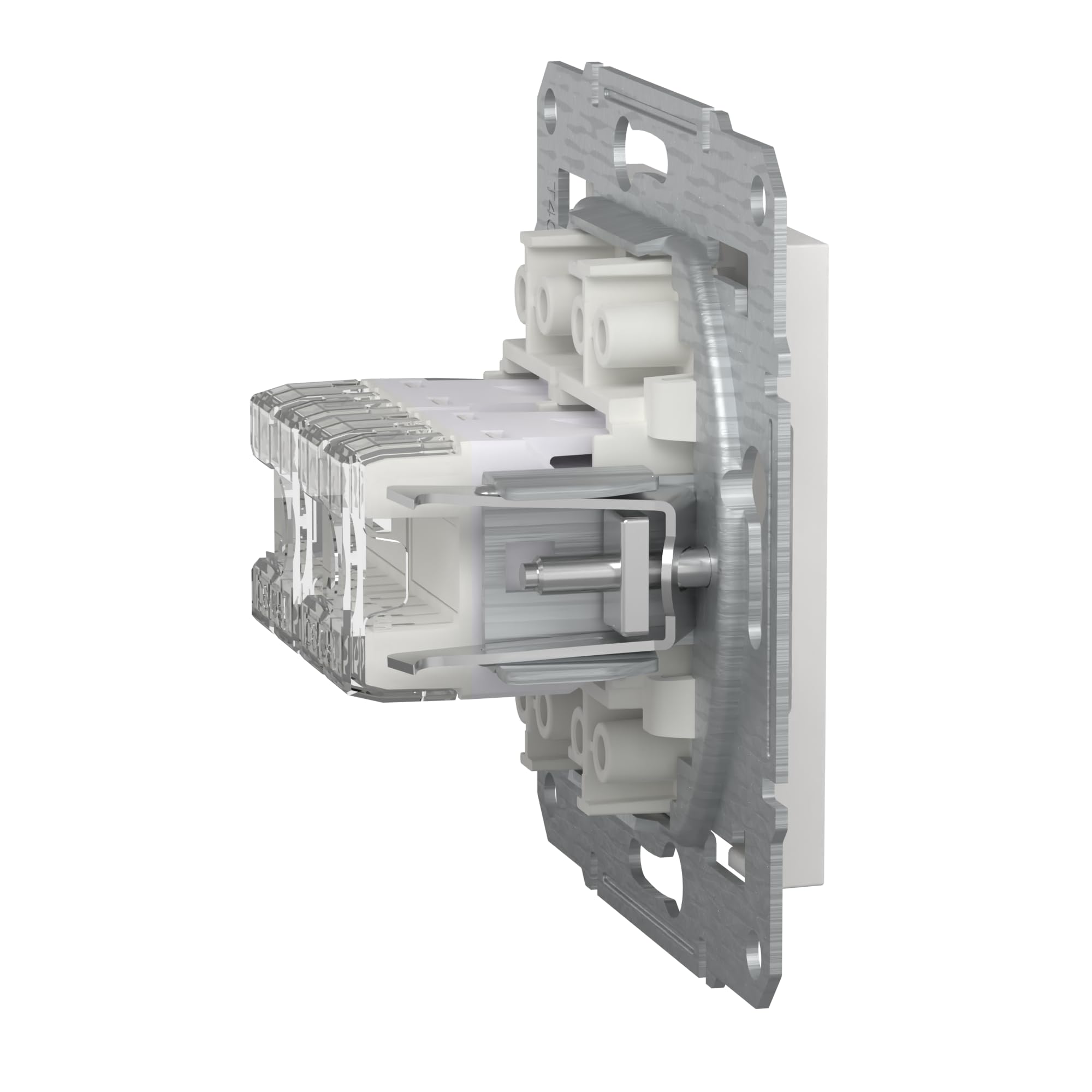 Schneider Electric Asfora EPH4870121D RJ45 Cat.6e - Enchufe de red (2 enchufes, conector de datos, IDC), color blanco