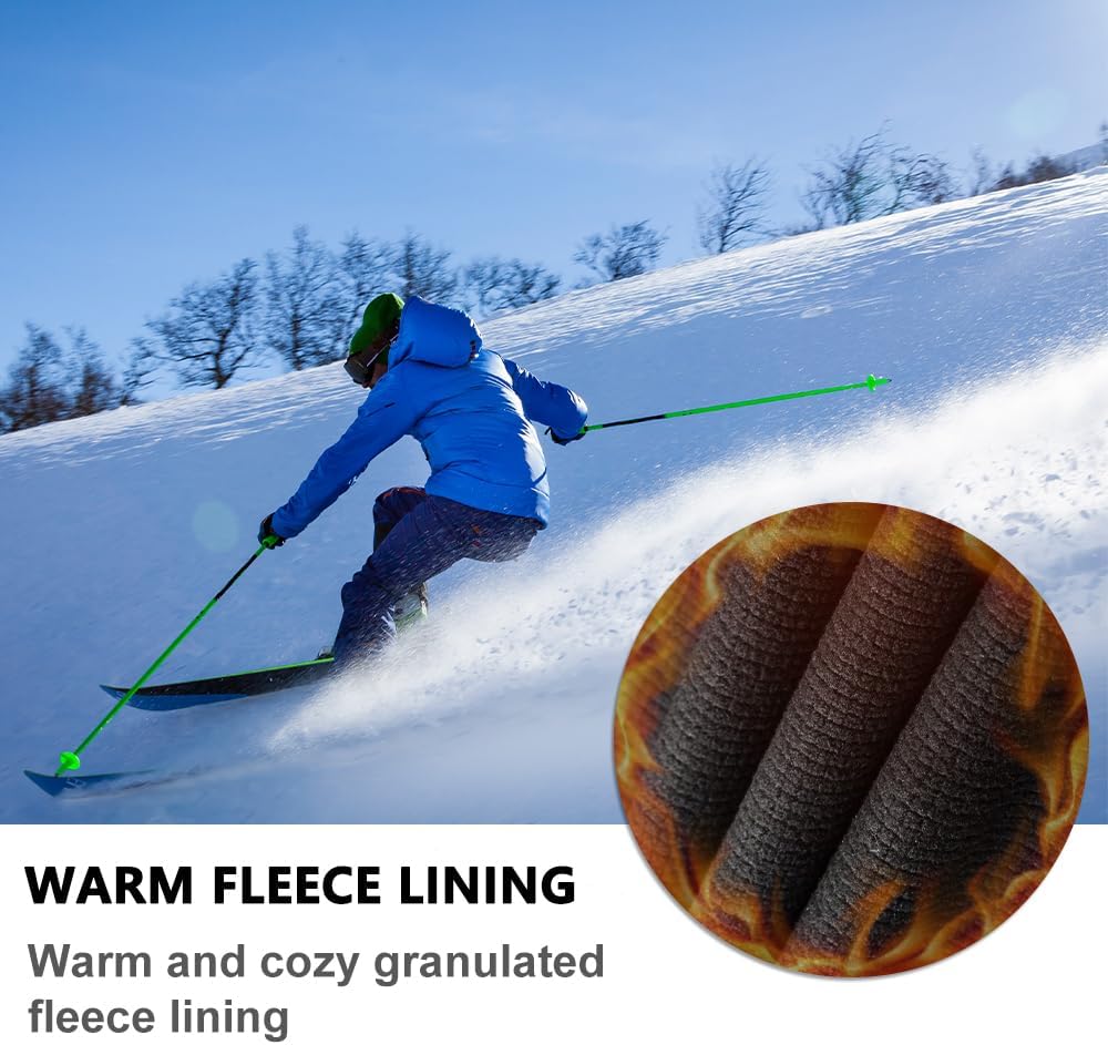 GASH HAO Mens Waterproof Ski Snow Pants Hiking Softshell Cargo Fleece Lined Warm Insulated Outdoor Fishing Pants - Image 3