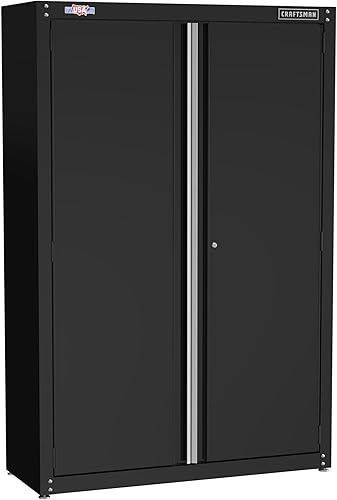 Miniatura 2 de CRAFTSMAN Gabinete de almacenamiento de garaje de metal, gabinete de piso, 48 pulgadas (CMST24800BK)