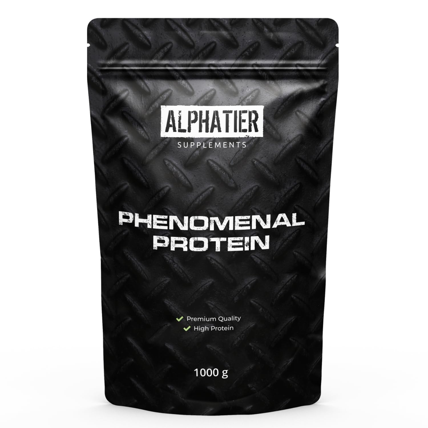 Alphatier Protein Pulver Lemon Cheesecake 1000 g - Proteinpulver mit 79% Eiweiß - Eiweißpulver Zitrone Käsekuchen - mit Sojaproteinisolat ohne Zucker