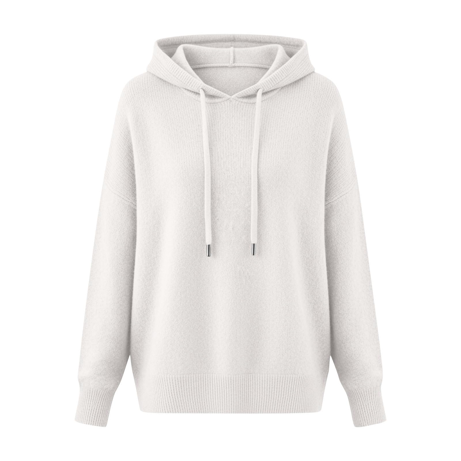 Pull à capuche en tricot pour femme