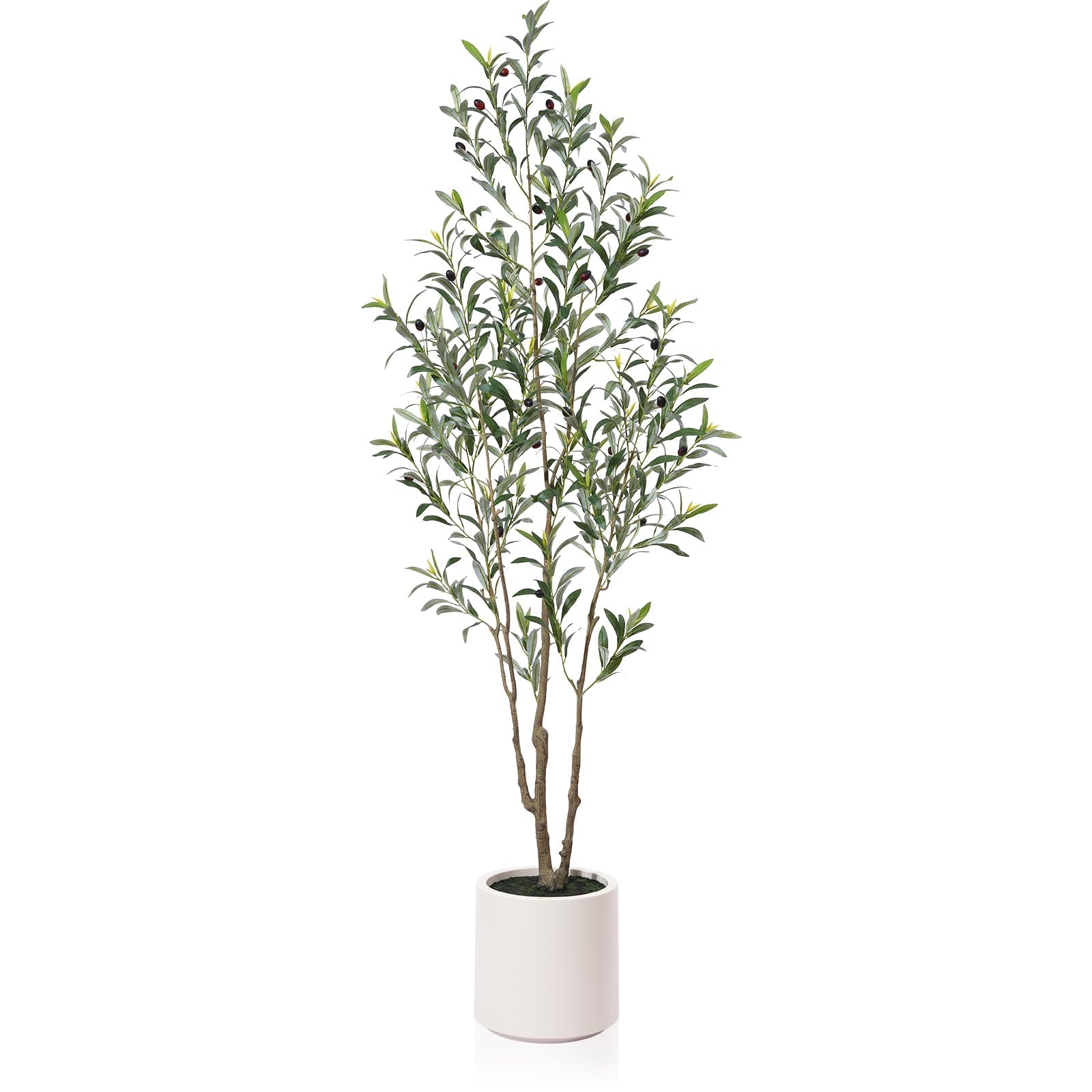 LOMANTO Artificial 6Ft Olive Tree, Green (BPGLS-1.8m-1)