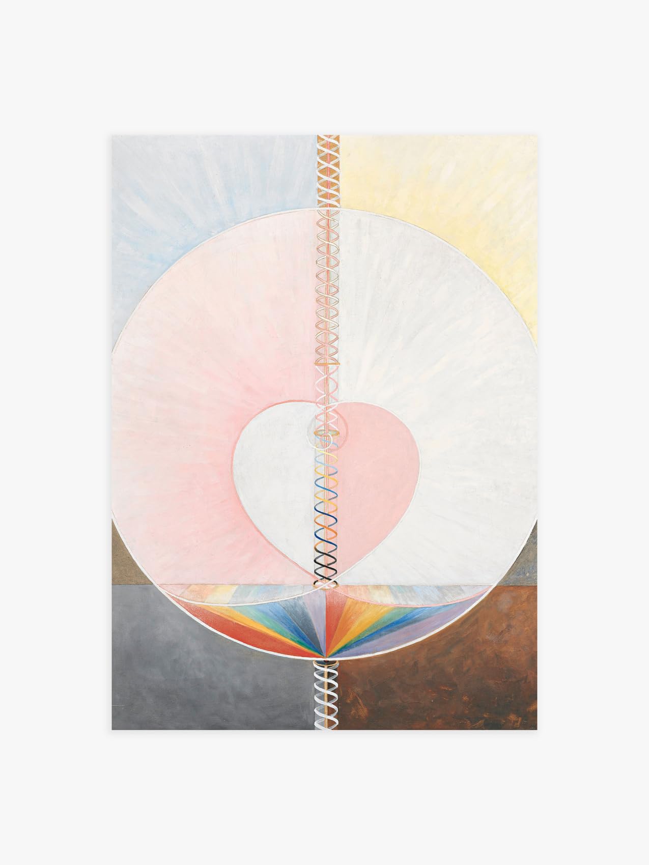The Dove No.1 by Hilma Af Klint Poster (Without Frame, Rolled Art) | Art Print, Wall Painting For Living Room, Bed Room, Kitchen And Office Decor