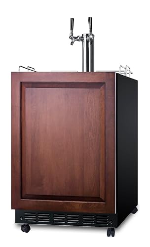 Summit 24" Undercounter Kegerator, Dual Tap Kit,*Panel Ready- SBC7BRSIF *Panel