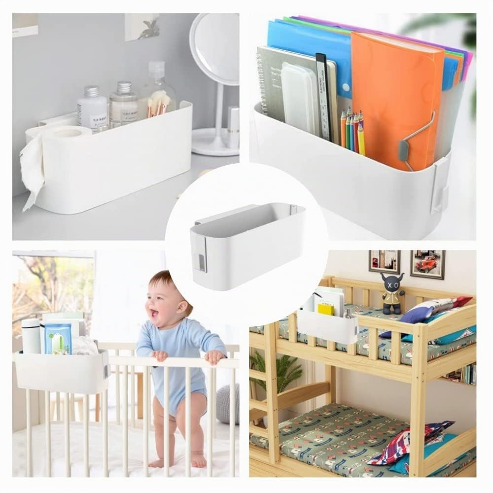 2 Pièces Chevet Suspendu étagère de Rangement Organisateur, Bébé lit étagères, Organisateur de lit Panie, Boîte de Rangement à Suspendre