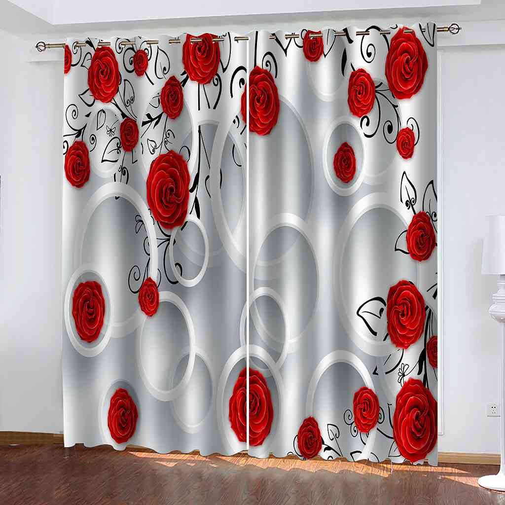 Rideau de chambre à coucher occultant blanc 264x160 cm