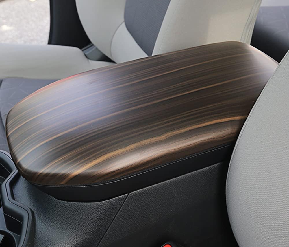 ERIDANUS Auto Accessories Fit for RAV4 2024 2023 2022 2021 2020 2019 Car Interior Center Armrest Box Console Storage Decorate Protect Frame Cover Trim (Peach Wood Style) ABS 1 PC