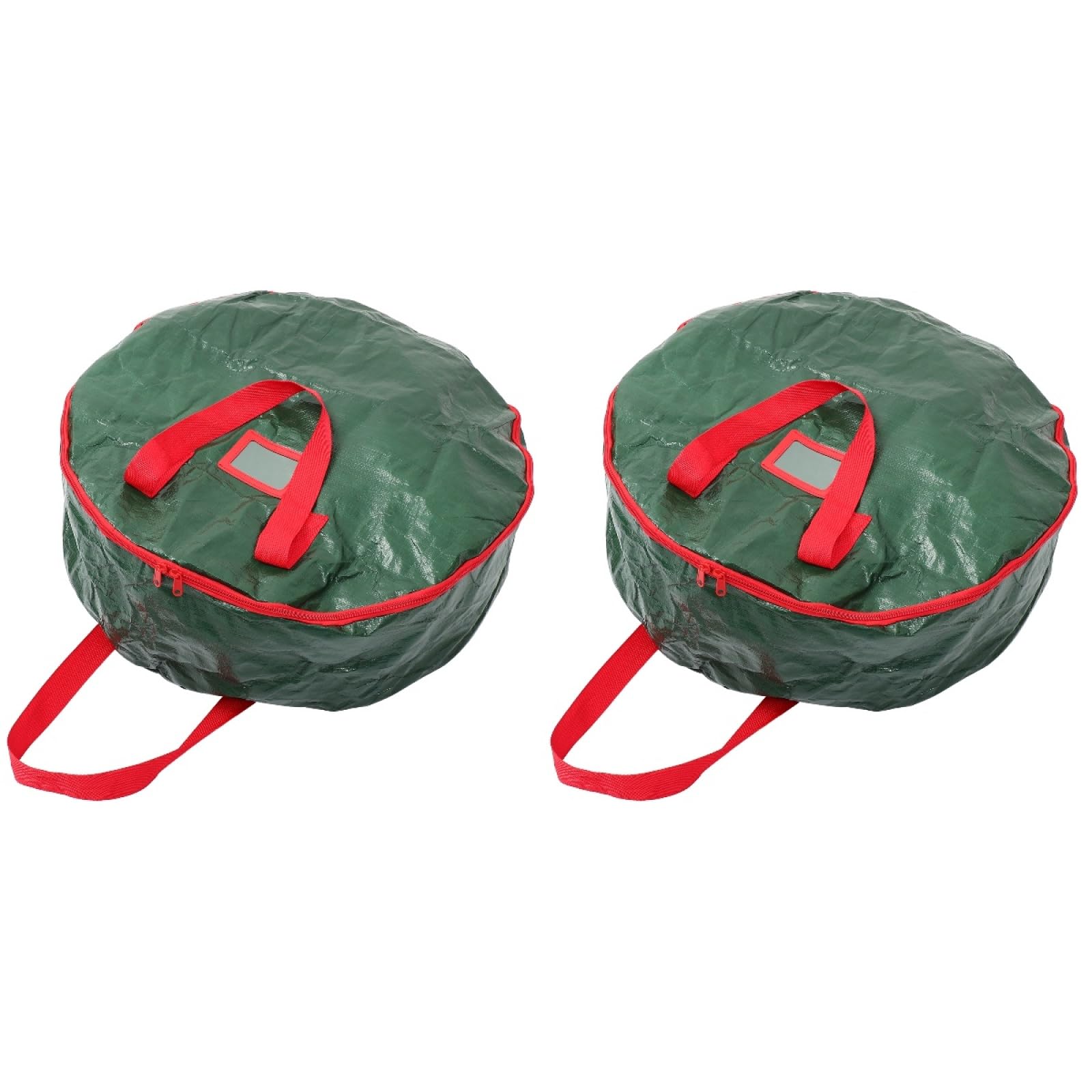 Unomor 2pcs Christmas Wreath Storage Bag Pe Material Xmas Bag for Decorations Portable Design for Easy Carrying for Holiday Garland Organization