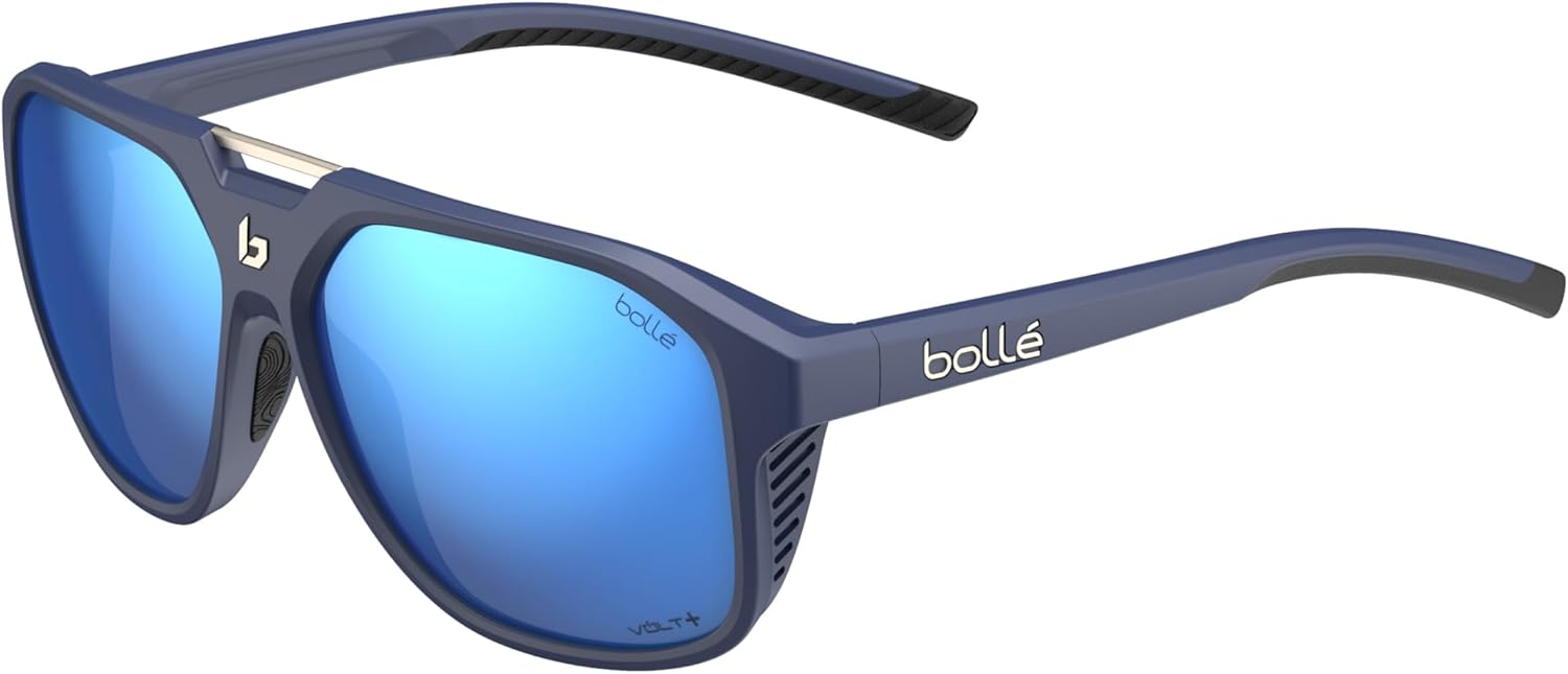 Bollé - ARCADIA, Dark Blue Matte, Volt+ Offshore Polarized, Large, Sunglasses, Unisex, Adult